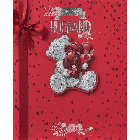 Husband Me to You Bear Handmade Boxed Birthday Card Extra Image 1